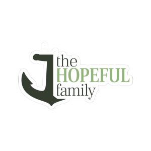 Hopeful Family Logo Sticker — Inspirational Family Decal
