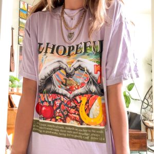 HOPEFUL 'Good Faith + Good Luck' Ether 12:4 Scripture Graphic Tee Shirt